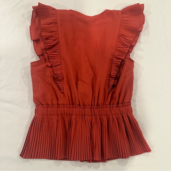 EXPRESS Ruffle Wrap Front Peplum Top Size Small S - Picture 7 of 12